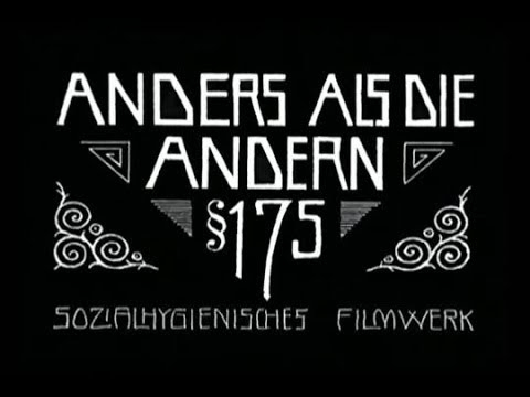 Anders als die Andern (Different from the others) (1919 film by R. Oswald) (English)